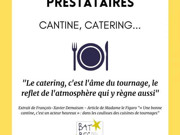 [PRESTATAIRES] - Le Cinéma passe à table !