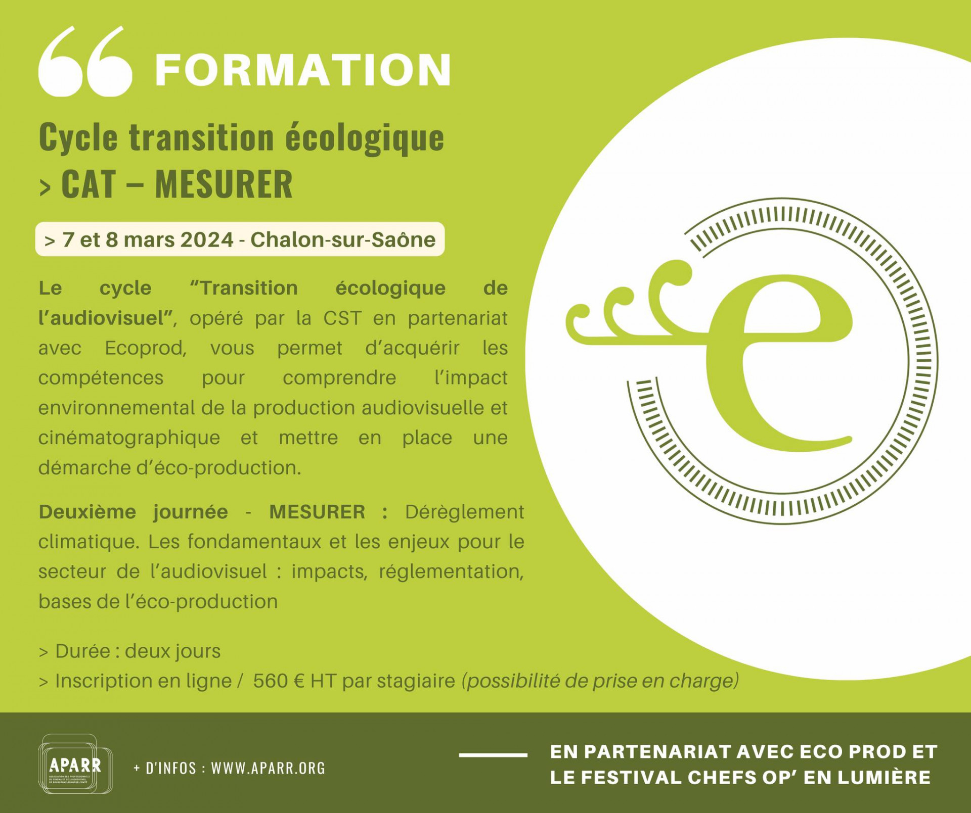 [FORMATION ECOPRODUCTION] - Chalon-sur-Saône 