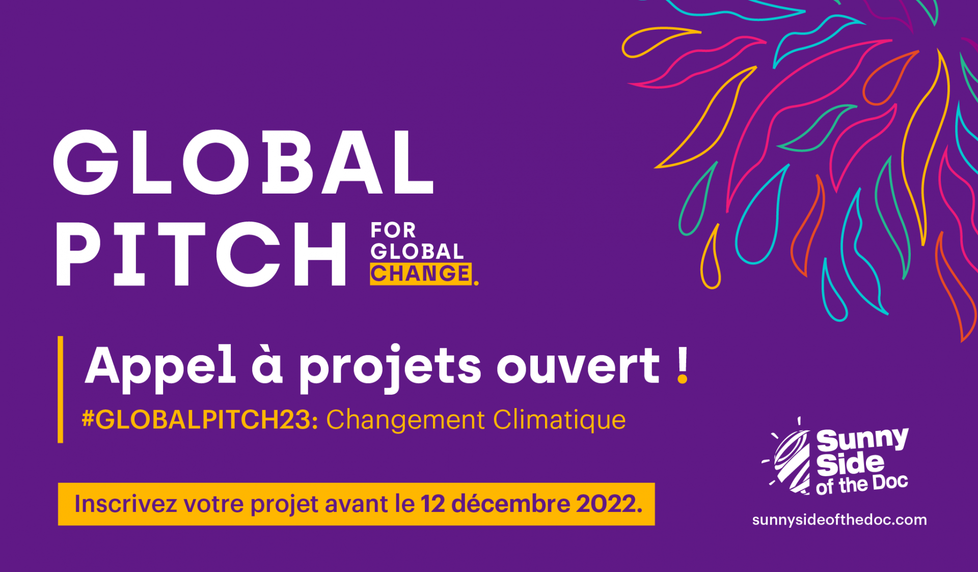 [APPEL A PROJET] "Global Pitch" - Sunny Side of the Doc